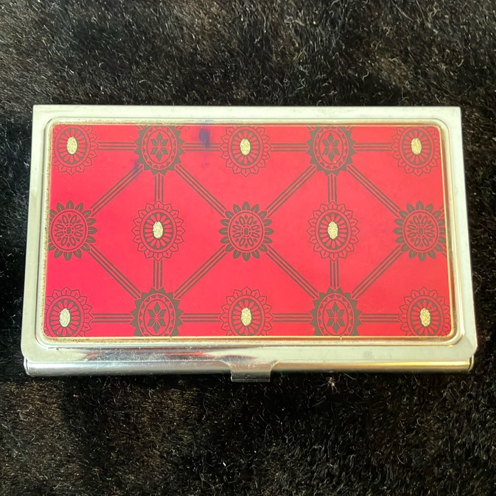 Business or credit card metal case
